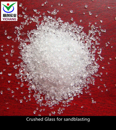 Recycled Bottle Glass Abrasive , Fine Crushed Glass For Surface Preparation